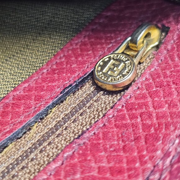 Fendi Vintage Two Way Deep Burgundy Leather - Slider Strap Includes COA 1970s - Picture 14 of 16